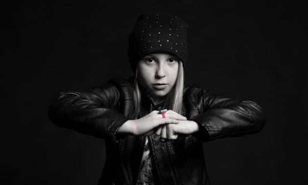 Dziecko w stylu rocka